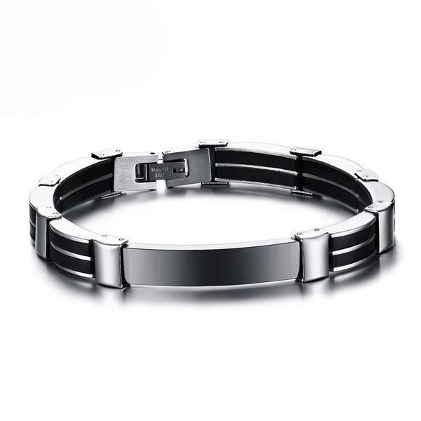 316l stainless steel bracelets&bangles for men black silicone wrap bracelet male metal titanium wrist band jewelry high quality, Golden;silver
316l stainless steel bracelets&bangles for men black silicone wrap bracelet male metal titanium wrist band jewelry high quality, Golden;silver