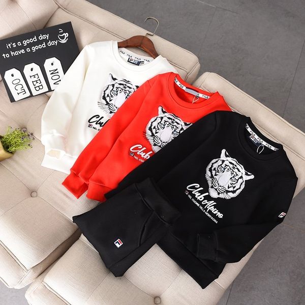 kids brand hoodie clothing sets child boy girl fashion tiger embroidery hoodies + pants two piece sets children hoodie, White
kids brand hoodie clothing sets child boy girl fashion tiger embroidery hoodies + pants two piece sets children hoodie, White