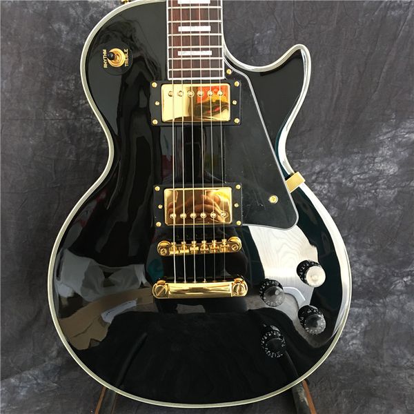 black custom shop rosewood fingerboard lp electric guitar guitar, gold hardware, ing
black custom shop rosewood fingerboard lp electric guitar guitar, gold hardware, ing