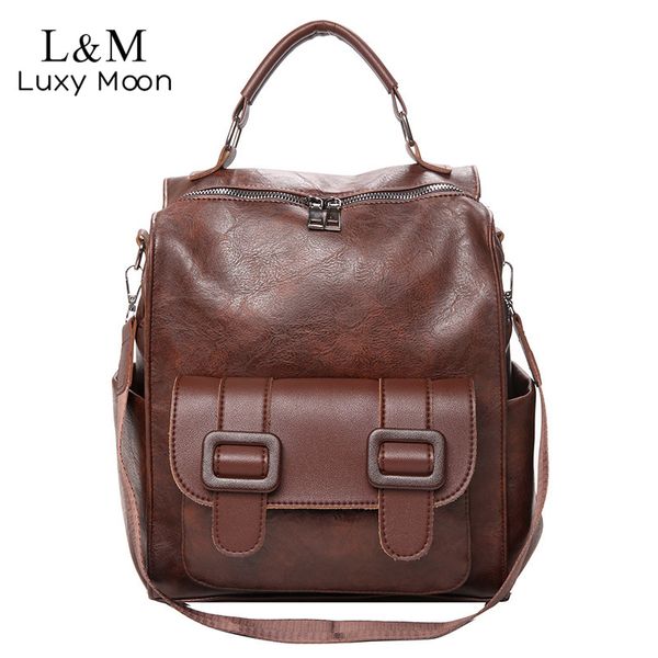 multifunction leather backpack women vintage brown pu backpacks college students school bag large retro travel rucksack xa847h
multifunction leather backpack women vintage brown pu backpacks college students school bag large retro travel rucksack xa847h