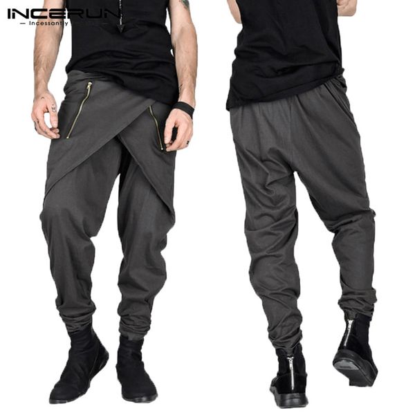 stylish pants feminias fashion skirt style mens harem pants irregular zipper slim fit sweatpants pantalon hombre cool trousers, Black
stylish pants feminias fashion skirt style mens harem pants irregular zipper slim fit sweatpants pantalon hombre cool trousers, Black