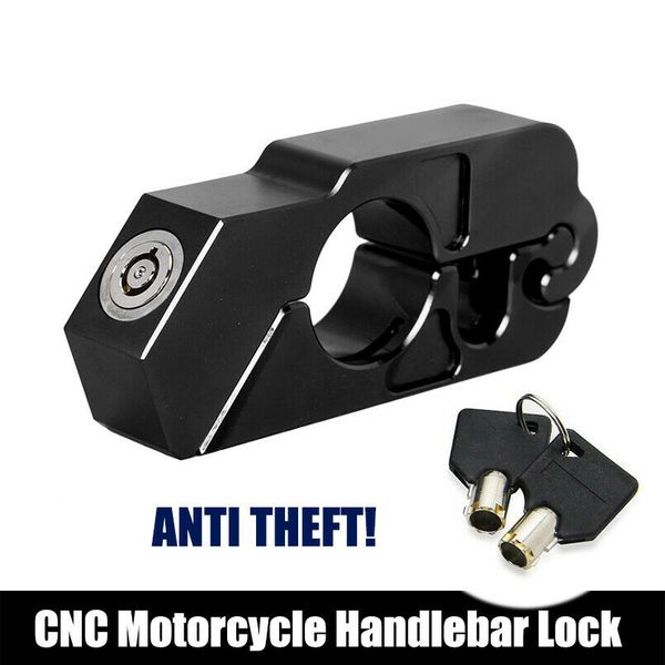 black motorcycle handlebar grip brake lever lock anit theft security caps-lock
black motorcycle handlebar grip brake lever lock anit theft security caps-lock
