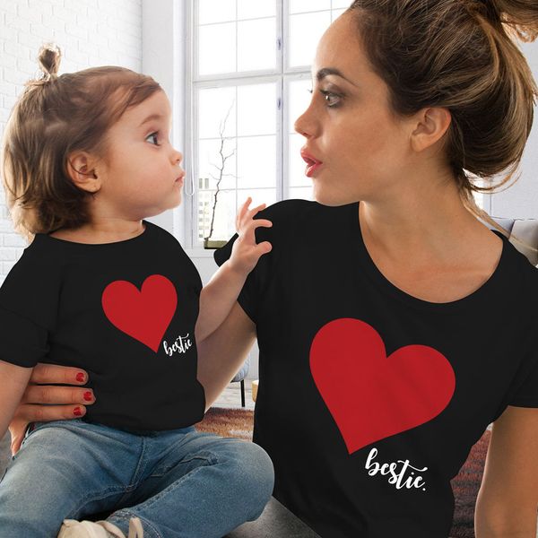 parent clothing heart print cute tshirts crew neck short sleeves women summer designer clothing fashion casual apparel, White
parent clothing heart print cute tshirts crew neck short sleeves women summer designer clothing fashion casual apparel, White