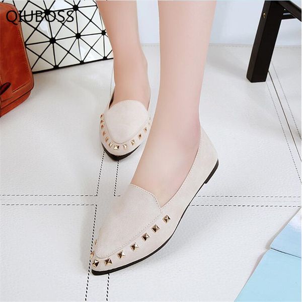 qiuboss pointed rivet low to help women's flat shoes flat with shallow mouth comfortable casual shoes suede women's q568, Black
qiuboss pointed rivet low to help women's flat shoes flat with shallow mouth comfortable casual shoes suede women's q568, Black