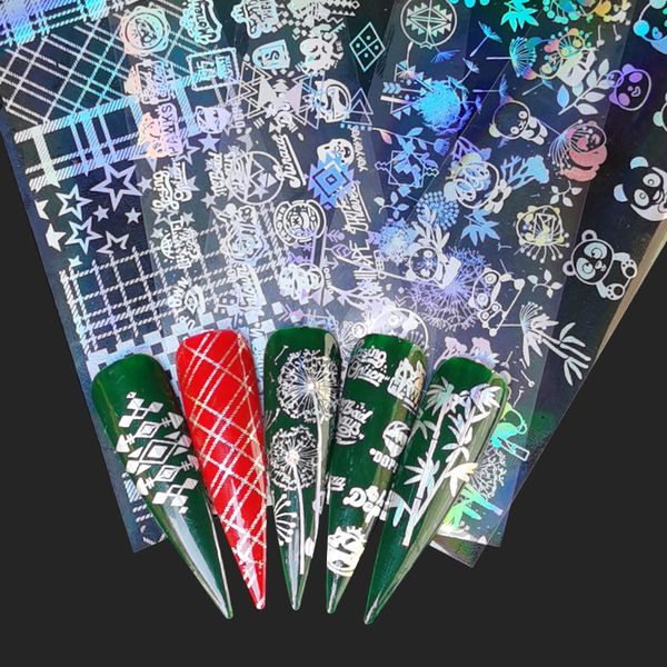 fwc holographic nail foil flame dandelion panda bamboo nail art transfer sticker water slide art decals, Black
fwc holographic nail foil flame dandelion panda bamboo nail art transfer sticker water slide art decals, Black