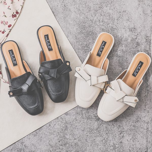 slippers women summer loafers flat shoes female low butterfly-knot cover toe slides soft rubber basic pu fabric, Black
slippers women summer loafers flat shoes female low butterfly-knot cover toe slides soft rubber basic pu fabric, Black