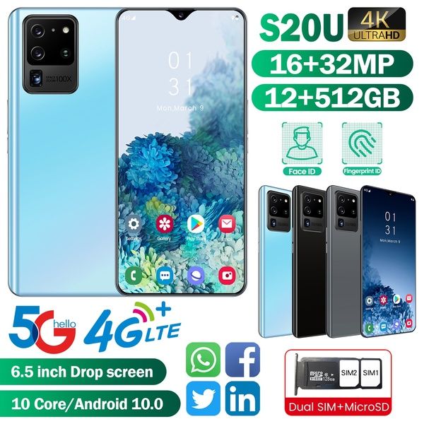 new smartphone s20u with 12+512gb face recognition 4g /5g smartphone dual sim cards bluetooth wifi camera mobile phone android 10.0ten core
new smartphone s20u with 12+512gb face recognition 4g /5g smartphone dual sim cards bluetooth wifi camera mobile phone android 10.0ten core