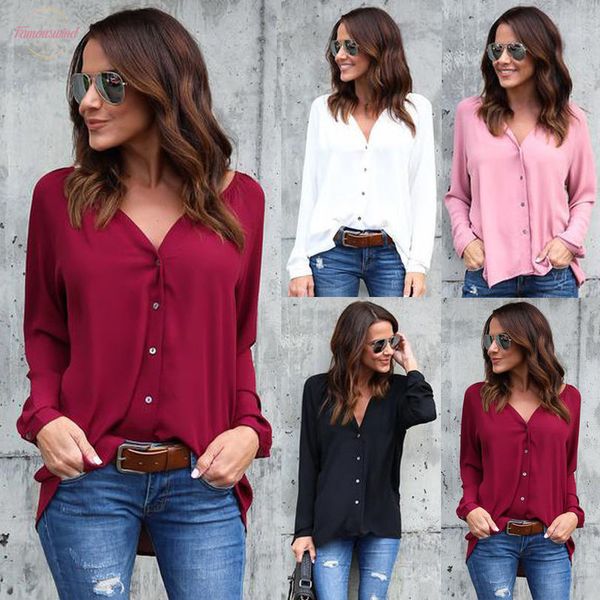 spring autumn new fashion women ladies long sleeve loose blouse summer v neck casual solid shirt stylish womens loose blouses, White
spring autumn new fashion women ladies long sleeve loose blouse summer v neck casual solid shirt stylish womens loose blouses, White