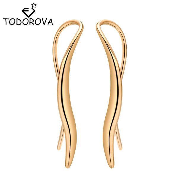 todorova new arrival earrings temperament model drop earrings female metal s curve design jewelry earrings for ladies, Golden;silver
todorova new arrival earrings temperament model drop earrings female metal s curve design jewelry earrings for ladies, Golden;silver