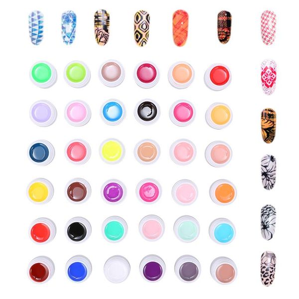 36 color nail polish nail art pigment set uv gel builder polish solid glue extension with one brush art, Red;pink
36 color nail polish nail art pigment set uv gel builder polish solid glue extension with one brush art, Red;pink