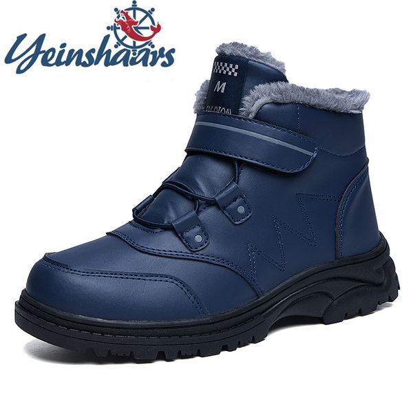 men winter shoes warm comfortable fashion snow boots casual natural leather waterproof outdoor boots safety botas, Black
men winter shoes warm comfortable fashion snow boots casual natural leather waterproof outdoor boots safety botas, Black