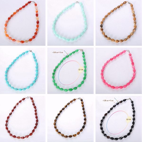 original natural stone pendant rope chain necklace pendant healing crystal jewelry choker malachite tiger eye quartz christma 3a, Silver 
original natural stone pendant rope chain necklace pendant healing crystal jewelry choker malachite tiger eye quartz christma 3a, Silver