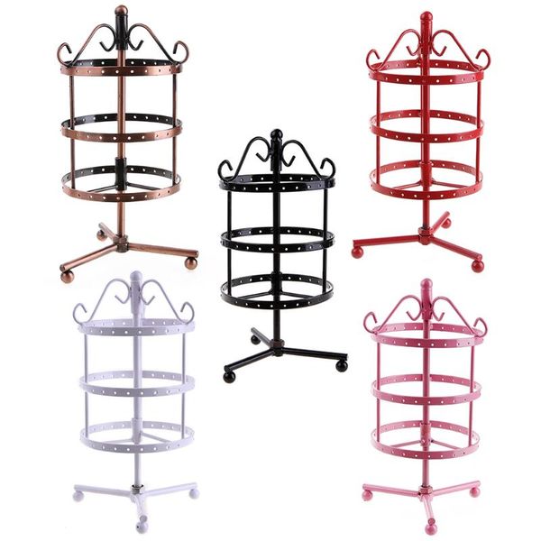 ear stud necklace jewelry display metal rotating display stand holder multifunctional 72 holes earrings, Black;white
ear stud necklace jewelry display metal rotating display stand holder multifunctional 72 holes earrings, Black;white