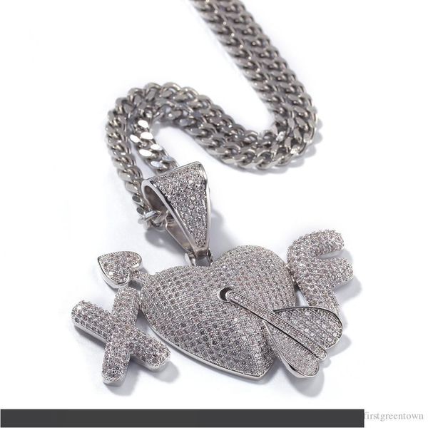 2 letters heart custom lover couple pendants necklace hip hop cz stone bling iced out men hip hop rapper jewelry silver
2 letters heart custom lover couple pendants necklace hip hop cz stone bling iced out men hip hop rapper jewelry silver