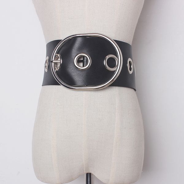 new street trendy waist chain belt women punk wide belt ladies fashion cowboy steel pin buckle waistband jeans dress, Black;brown
new street trendy waist chain belt women punk wide belt ladies fashion cowboy steel pin buckle waistband jeans dress, Black;brown