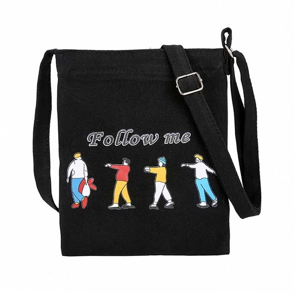 women funny canvas bag student shoulder bag girls exquisite girls original handbag elegant ladies fashion casual crossbody
women funny canvas bag student shoulder bag girls exquisite girls original handbag elegant ladies fashion casual crossbody
