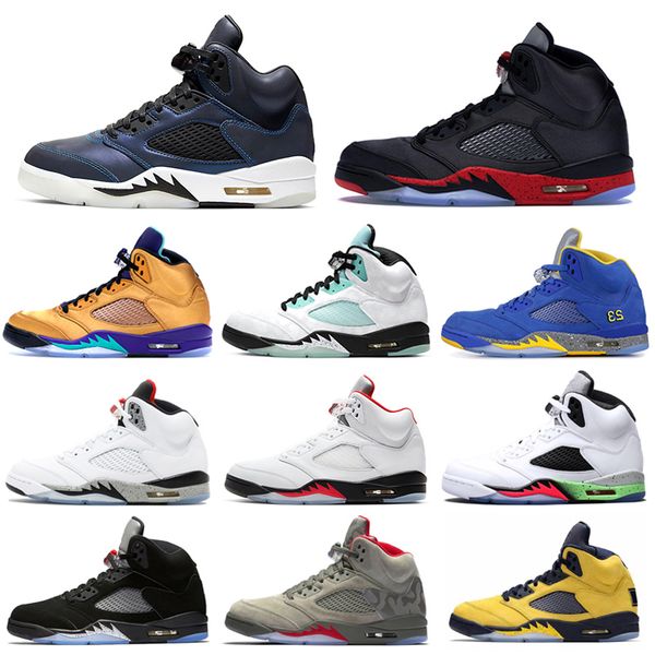 2020 jumpman 5s mens basketball shoes 5 fire red oil grey suede bred olympic gold black metallic white cement men sports sneakers trainers, White;red
2020 jumpman 5s mens basketball shoes 5 fire red oil grey suede bred olympic gold black metallic white cement men sports sneakers trainers, White;red