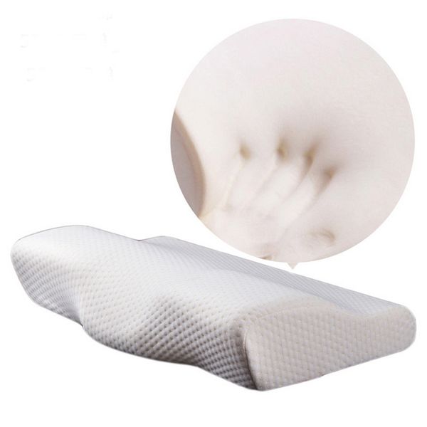 

memory foam bedding pillow neck protection slow rebound memory foam butterfly shaped pillow health cervical neck size in 50*30cm t8190612
