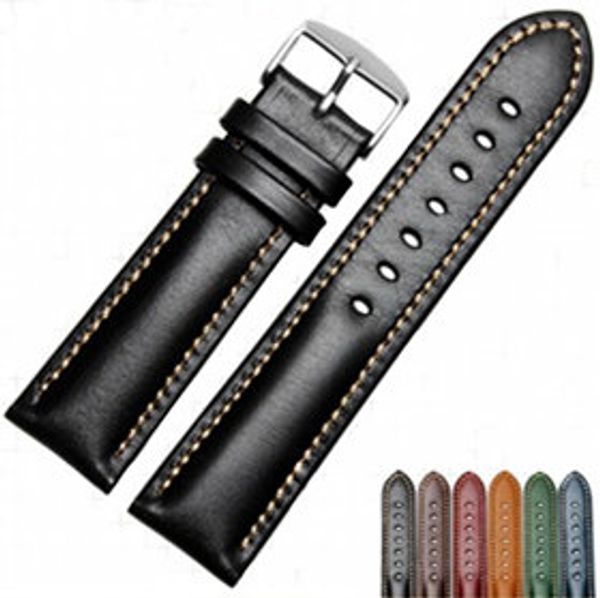 carlywet 18 20 22mm men women handmade leather vintage black brown blue green wrist watch band strap belt silver polished buckle
carlywet 18 20 22mm men women handmade leather vintage black brown blue green wrist watch band strap belt silver polished buckle