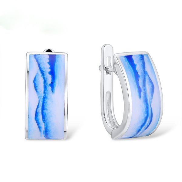 vintage handmade blue enamel silver earrings for women landscape pattern painting dangle earrings for wedding party jewelry
vintage handmade blue enamel silver earrings for women landscape pattern painting dangle earrings for wedding party jewelry