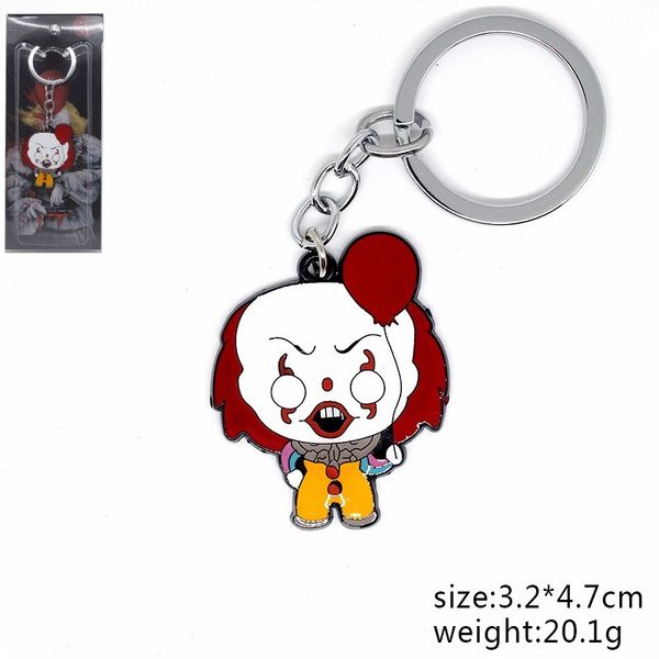 movie stephen kings it keychain pennywise funny personalized cartoon metal key chain pendant jewelry accessories sleutelhanger, Silver
movie stephen kings it keychain pennywise funny personalized cartoon metal key chain pendant jewelry accessories sleutelhanger, Silver