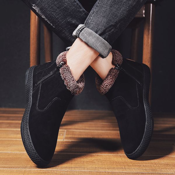 brand winter selling warm boots men's high-quality warm snow fur waterproof shoes comfortable cold-proof men's shoes, Black
brand winter selling warm boots men's high-quality warm snow fur waterproof shoes comfortable cold-proof men's shoes, Black