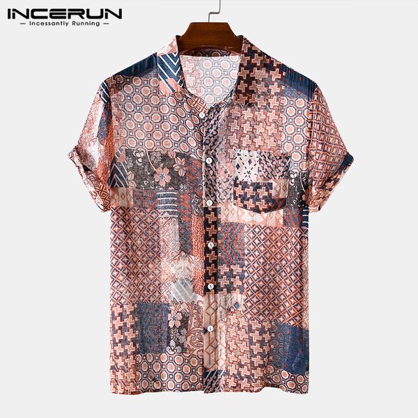 mens ethnic style printed shirts short sleeve lapel camisa loose breathable blouse man floral pockrts hawaiian blusa 3xl incerun, White;black
mens ethnic style printed shirts short sleeve lapel camisa loose breathable blouse man floral pockrts hawaiian blusa 3xl incerun, White;black