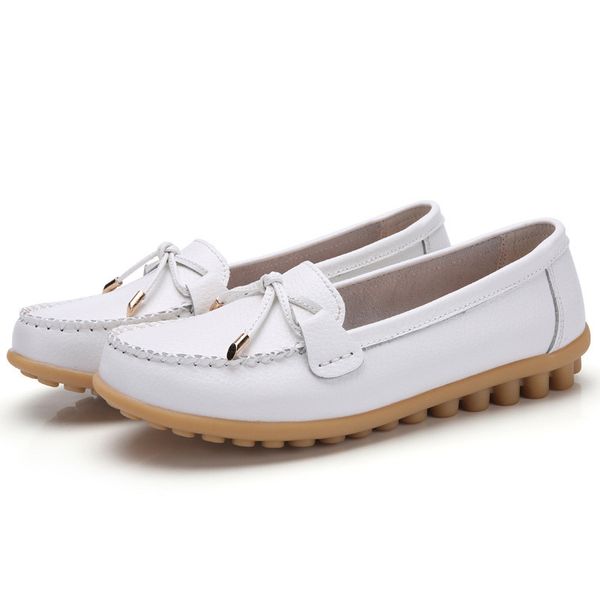 bowtie genuine leather shoes woman flats size 35-44 casual retro round toe rubber ballet flats womans loafers comfortable soft nurse shoes, Black
bowtie genuine leather shoes woman flats size 35-44 casual retro round toe rubber ballet flats womans loafers comfortable soft nurse shoes, Black