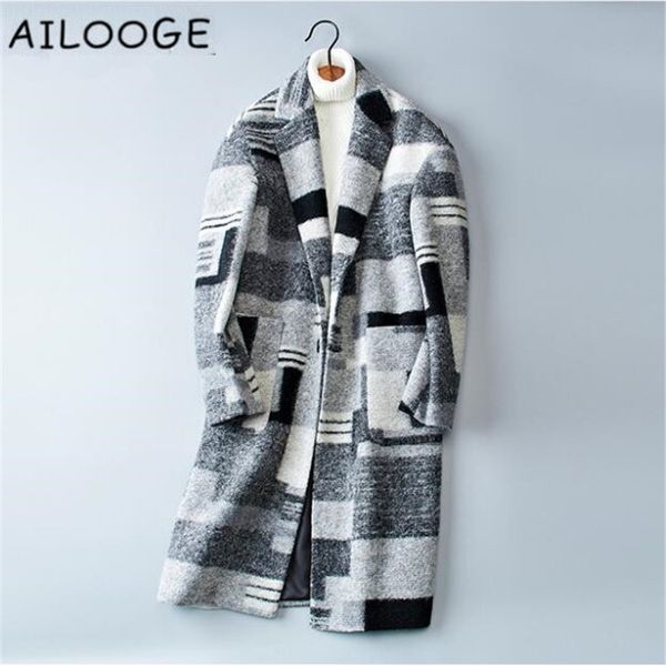 2019 new double-faced woolen coats men's long trench overcoat autumn winter casual wool men dress plaid jackets plus size m-3xl, Black
2019 new double-faced woolen coats men's long trench overcoat autumn winter casual wool men dress plaid jackets plus size m-3xl, Black