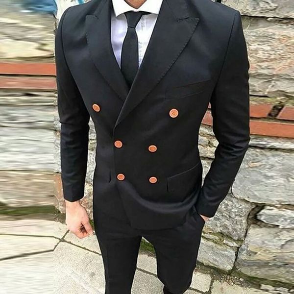 custom made black men suits groom wedding tuxedos double breasted man blazer 2piece coat pants jacket trousers costume homme prom party, Black;gray
custom made black men suits groom wedding tuxedos double breasted man blazer 2piece coat pants jacket trousers costume homme prom party, Black;gray