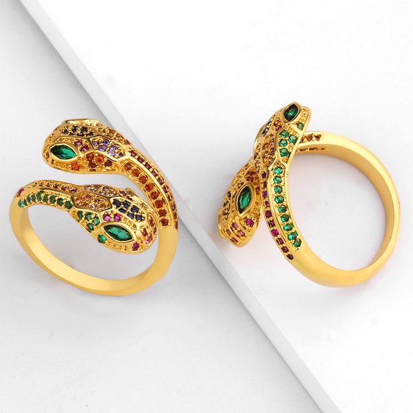 2019 new gold snake rings fashion rainbow cubic zirconia copper adjustable rings gold for women party jewelry drop shipping, Slivery;golden
2019 new gold snake rings fashion rainbow cubic zirconia copper adjustable rings gold for women party jewelry drop shipping, Slivery;golden