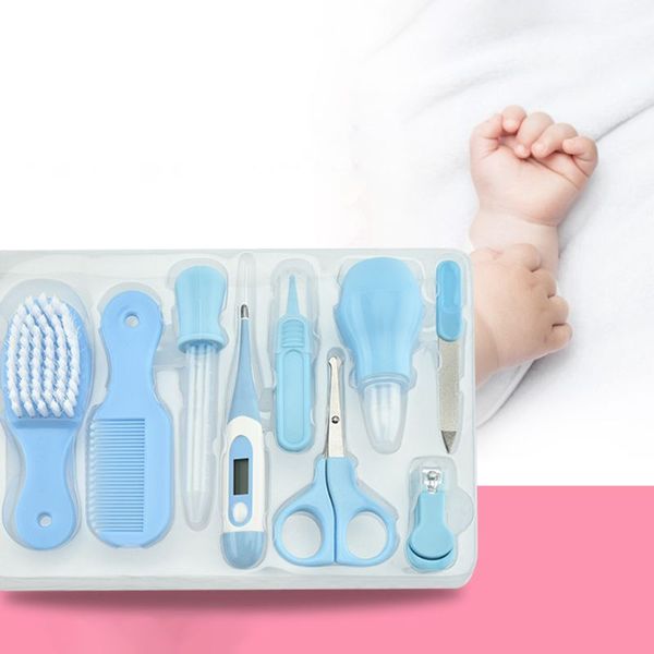 9 pcs baby nail clipper grooming kit newborn daily care set thermometer hair comb and manicure set
9 pcs baby nail clipper grooming kit newborn daily care set thermometer hair comb and manicure set
