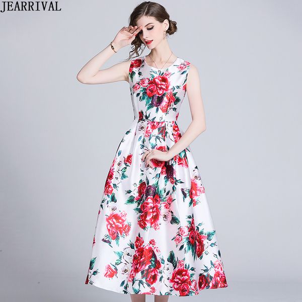 2019 floral summer dress womens fashion sleeveless o-neck slim casual a-line print vintage casual dress midi vestidos robe femme, Black;gray
2019 floral summer dress womens fashion sleeveless o-neck slim casual a-line print vintage casual dress midi vestidos robe femme, Black;gray