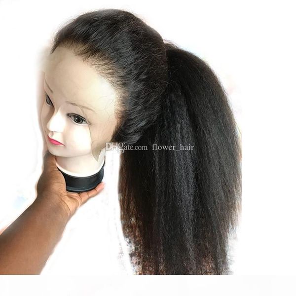 full lace human hair wigs brazilian kinky straight lace front wig wigs pre plucked bleached knots natural hairline with baby hair, Black;brown
full lace human hair wigs brazilian kinky straight lace front wig wigs pre plucked bleached knots natural hairline with baby hair, Black;brown