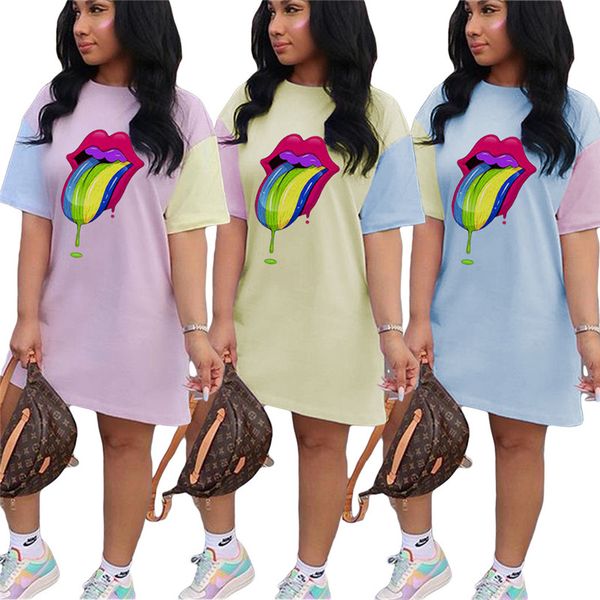 womens casual tongue printed dresses fashion color panelled short sleeve loose dresses fashion womens summer dress, Black;gray
womens casual tongue printed dresses fashion color panelled short sleeve loose dresses fashion womens summer dress, Black;gray