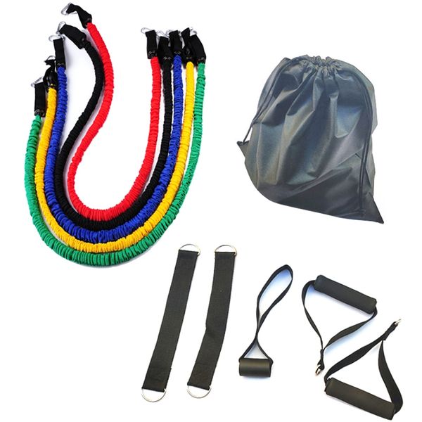 11pcs resistance band suit yoga expander fitness exercise rubber tube elastic band home training
11pcs resistance band suit yoga expander fitness exercise rubber tube elastic band home training