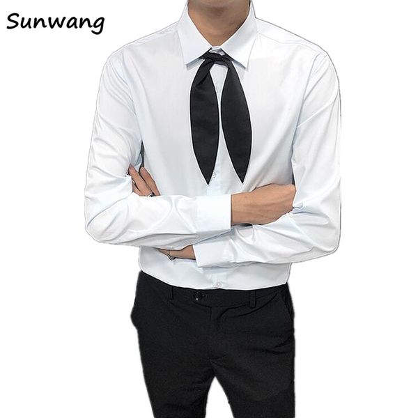 fashion new tie decoration men's luxury shirts wedding party dress long sleeve shirt silk tuxedo shirt men mercerized cotton, White;black
fashion new tie decoration men's luxury shirts wedding party dress long sleeve shirt silk tuxedo shirt men mercerized cotton, White;black