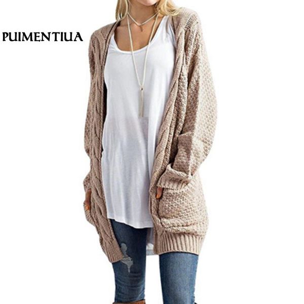 puimentiua 2018 women long sleeve knitted sweater long cardigans autumn winter casual crochet sweater plus size cardigan coat, White
puimentiua 2018 women long sleeve knitted sweater long cardigans autumn winter casual crochet sweater plus size cardigan coat, White