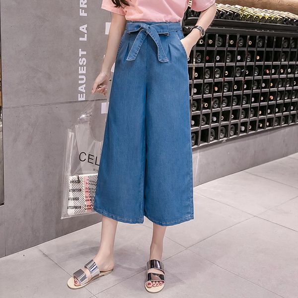 jeans womens loose fashion bow wide leg jeans women s-5xl plus size feminino pockets slim denim capri dropshipping, Blue
jeans womens loose fashion bow wide leg jeans women s-5xl plus size feminino pockets slim denim capri dropshipping, Blue