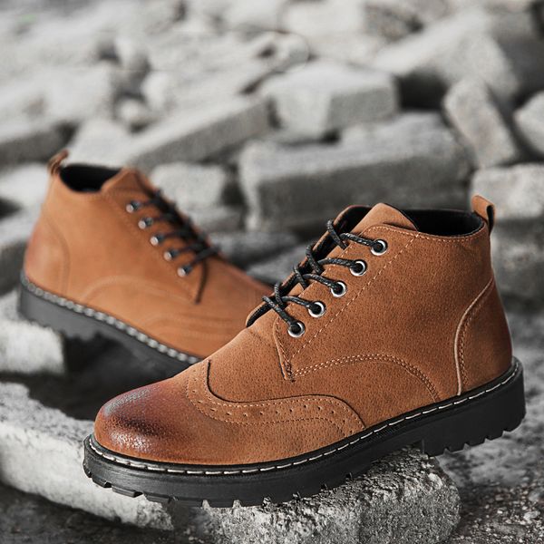 Winter Men Boots Fashion Male Warm F Ankle Boots Breathable Man Lace Up High Quality Work Boots Shoes, Grey
Winter Men Boots Fashion Male Warm F Ankle Boots Breathable Man Lace Up High Quality Work Boots Shoes, Grey