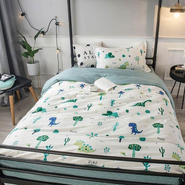 2019 cartoon green dinosaurs trees dormitory 3pcs bedding set twin hypoallergenic cotton bedlinens duvet cover set single bed
2019 cartoon green dinosaurs trees dormitory 3pcs bedding set twin hypoallergenic cotton bedlinens duvet cover set single bed