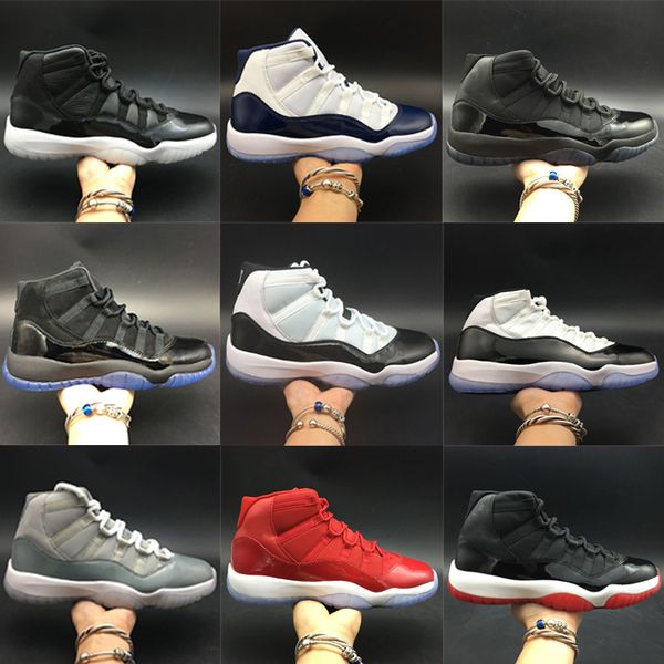 Hot Sale 11s XI Basketball Shoes for Men Women Concord 45 Space Jam Gym Red Bred Cool Grey Sport Shoes trainers Size 36-45
Hot Sale 11s XI Basketball Shoes for Men Women Concord 45 Space Jam Gym Red Bred Cool Grey Sport Shoes trainers Size 36-45