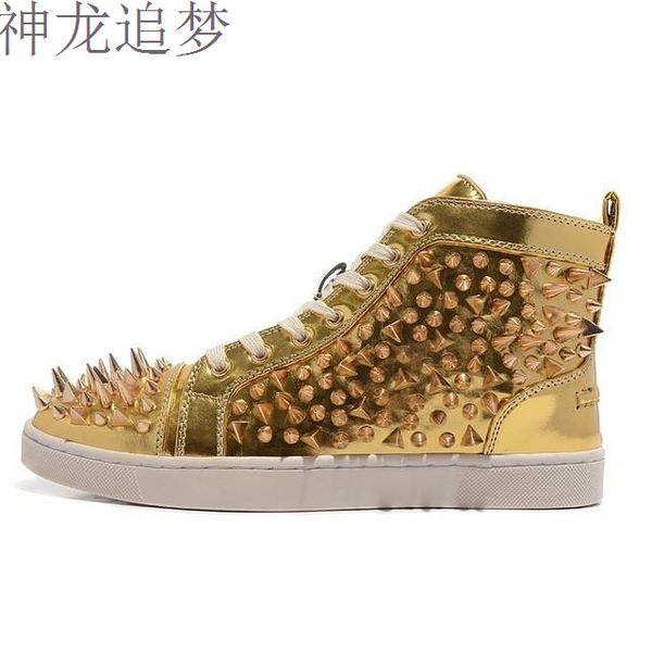 2020-20 black/white leather rivets men shoes high-fashion spike sneakers shoes outdoors flats casuals chaussure homme
2020-20 black/white leather rivets men shoes high-fashion spike sneakers shoes outdoors flats casuals chaussure homme