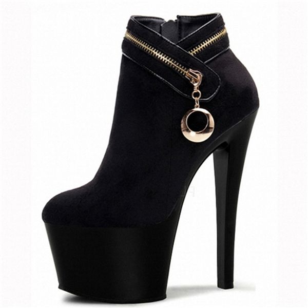 spring women 17cm thin high-heels platform shoes night club party pole dancing shoes ankle boots dance shoes, Black
spring women 17cm thin high-heels platform shoes night club party pole dancing shoes ankle boots dance shoes, Black