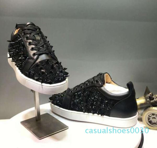 2018 red bottoms кроссовок для мужчин повседневных женщин роскошного синего кристалла на открытый воздух кружевных дизайнер chaussures zapat, Black
2018 red bottoms кроссовок для мужчин повседневных женщин роскошного синего кристалла на открытый воздух кружевных дизайнер chaussures zapat, Black