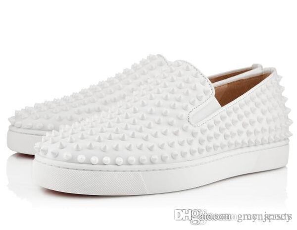 2019 france prefer brand shoes luxury men red bottom sneakers men genuine low shoes full white leather pik roller-boat / high / low, Black
2019 france prefer brand shoes luxury men red bottom sneakers men genuine low shoes full white leather pik roller-boat / high / low, Black