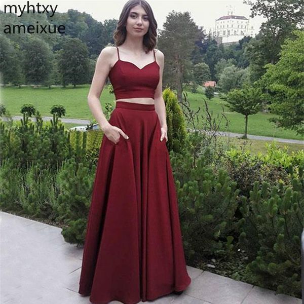 red evening dress 2019 sweetheart spaghetti strap 2 piece a line floor length long prom gown women robe de soir, White;black
red evening dress 2019 sweetheart spaghetti strap 2 piece a line floor length long prom gown women robe de soir, White;black