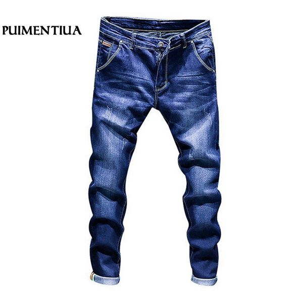 puimentiua casual slim cowboy pants man work long denim jeans male business trousers classic cotton celana jeans pria, Blue
puimentiua casual slim cowboy pants man work long denim jeans male business trousers classic cotton celana jeans pria, Blue