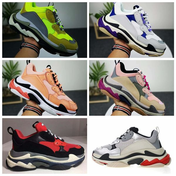2019 triple s luxury designer sneakers black red white pink purple green grey trainers men womens casual dad shoes size 36-45 ing
2019 triple s luxury designer sneakers black red white pink purple green grey trainers men womens casual dad shoes size 36-45 ing