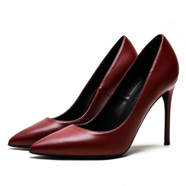 new design 2020 genuine sheepskin leather summer woman shoes thin high heels pointed toe office lady pumps women shoes e0005, Black
new design 2020 genuine sheepskin leather summer woman shoes thin high heels pointed toe office lady pumps women shoes e0005, Black